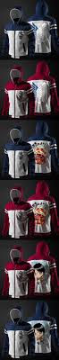 Attack On Titan Hoodies Mens Luminous Casual Sweatshirts Zipper Winter Thick Coat Red Blue Xxl Casual Sweatshirt Geek Clothes Nerdy Outfits