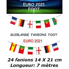 L'espagne débutait son euro malgré une préparation mouvementée suite au test positif de busquets au covid. Euro 2021 Guirlande Drapeaux Pays 24 Fanions 14 X 21 Cm Football France Italie Espagne Portugal Belgique Allemagne Angleterre Cdiscount