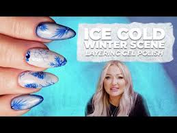 Winter Nails with Gel Polish Layering Technique