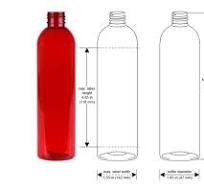 Amazon.com: Premium Essential Oil 8 Ounce Cosmo Round Bottles, PET Plastic  Empty Fillable BPA-Free, with Black Press Down Disc Caps (Pack of 12) (Red)  ...
