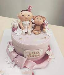 100 Day Old Baby Cake Cake Designs Birthday Cake Baby Cake
