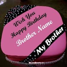 Maybe you would like to learn more about one of these? Happy Birthday Rose Cake Wishes For Brother Name And Photo Frame Creator Happy Birthday Brother Cake Happy Birthday Cake Pictures Happy Birthday Wishes Cake