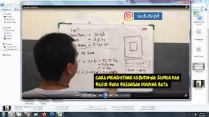 Tingkat kesulitannya bisa dirasa cukup pondasi ini dibuat dari beton bertulang yang bentuknya menyerupai telapak, oleh sebab itu. Cara Mudah Menghitung Mal Bekisting Pondasi Tapak Ilmu Tanpa Kuliah Youtube