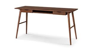 Located in los angeles, ca. Walnut Culla Wooden Office Desk Article