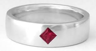 Palladium and diamond ruby engagement ring (matching band available). Men S Princess Cut Ruby Wedding Band Mr 5019