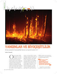 Orman yangını (yakıt) üzerinde meydana getirdiği nem değişimleri hem yangın riski açısından, hem de yangın çıktıktan sonra hareket yönünün belirlenmesinde çok büyük bir öneme sahiptir. Pdf Yanginlar Ve Biyocesitlilik Orman Yanginlari Biyocesitliligin Devami Icin Gerekli Olabilir Mi