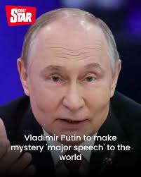 Putin is set to make a major speech😳