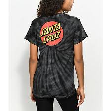 Black And White Tie Dye T Shirt Santa Cruz Classic Dot Spider Black Tie Dye T Shirt Zumiez Black Tie Dye Shirt Tie Dye Shirt Outfit Black Tie Dye