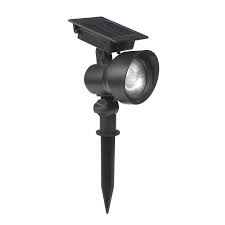 Portfolio 15 Lumen Black Solar Led Landscape Flood Light In The Spot Flood Lights Department At Lowes Com