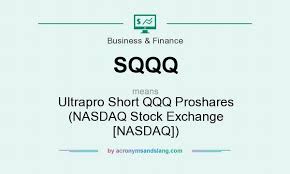 What Does Sqqq Mean Definition Of Sqqq Sqqq Stands For Ultrapro Short Qqq Proshares Nasdaq Stock Exchange Nasdaq By Acronymsandslang Com