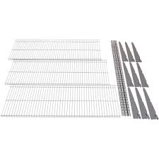 White Wire Shelves For Left And Back Walk Of Pantry Wire Shelving Garage Wall Storage Rubbermaid