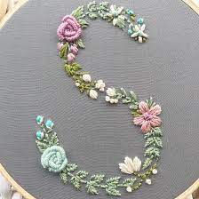 Find the best embroidery designs, two letters monograms embroidery designs.cross stitch patterns, embroidery alphabets, fonts, embroidery threads, embroidery stabilizers, thread nets and more at abc. Hand Embroidered Letter Monogram Letter Floral Letter Vintage Monogram M Silk Ribbon Embroidery Patterns Hand Embroidery Letters Flower Embroidery Designs