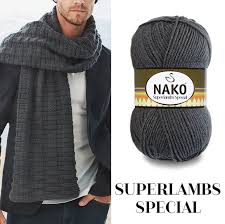 Nako Superlambs Special Ile Erkek Atkisi Orme Atkilar Orgu Erkek Orguleri
