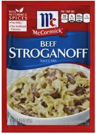 Mccormick Beef Stroganoff Sauce Mix 1 5 Oz Nutrition Information Innit
