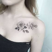 50 Pretty Flower Tattoo Ideas For Creative Juice Collar Bone Tattoo Clavicle Tattoo Bone Tattoos
