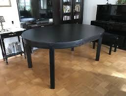 Bei ikea findest du den passenden tisch für deine anforderungen. Ikea Tisch Bjursta Schwarz Rund Oval Ausziehbar Esstisch 4 6 Personen Eur 1 00 Picclick De
