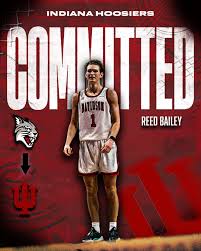 Hoosiers land Davidson transfer Reed Bailey! #hoosiers #committed  #indianabasketball #transferportal