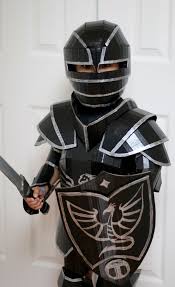 Black Knight Costume Knight Costume Cardboard Costume Knight Costume For Kids