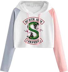 Maybe you would like to learn more about one of these? Girls Crop Top Hoodie Riverdale Southside Serpents Print Color Block Pullover Long Sleeve Jumper Buy Online In Bosnia And Herzegovina At Bosnia Desertcart Com Productid 138805816