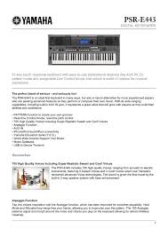 Unlock the full potential of your windows 10 device with a full range of features. Psr E443 Clavis Piano S Manualzz