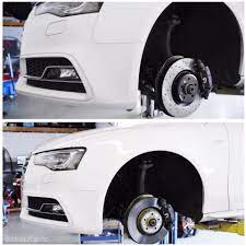 B8 Audi S5 In For A Stoptech Brake Pad And Rotor Upgrade Perfromance Rotors And Performance Pads To Help This Audi Stop Brake Pads And Rotors Audi Auto