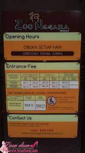 Harga tiket zoo negara & diskaun 10% tahun 2017. Tiket Masuk Zoo Negara 2019