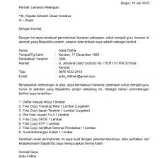 Contoh surat keputusan mutasi karyawan. Surat Permohonan Kerja Sebagai Guru Surat R