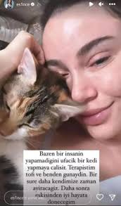 Esin Çepniden ihanet görüntülerini ifşa ettiği Bilal Hancıya göndermeli  kedi paylaşımı