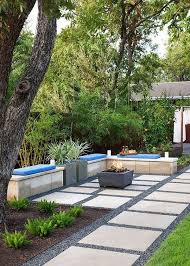 35 Modern Landscape Design Ideas For Minimalist Courtyard Garden Modern Backyard Landscaping Diy Backyard Landscaping Backyard Landscaping