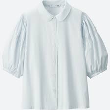 Uniqlo And Jw Anderson 2019 Spring Summer Collection Uniqlo Uniqlo Puff Sleeve Blouse Women Shirts Blouse