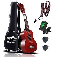 Tune your uke before you jam, by ear or microphone, with our ukulele tuner! Buy Mahogany Soprano Ukulele Starter Kit Professional 21 Inch Wcase Strap Tuner Aquila Strings Heavy Mahogany Online In Nigeria B076h29bqd