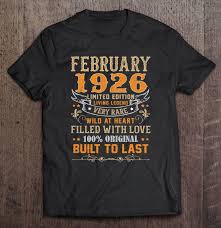 Express your feelings with these saying images and video on our happy birthday wishes site. February 1926 Shirt 95 Years Old 95th Birthday Gifts