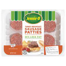 Calories in turkey sausage patty based on the calories, fat, protein, carbs and other nutrition information submitted for turkey sausage patty. Lean Turkey Breakfast Sausage Patties Jennie O Product