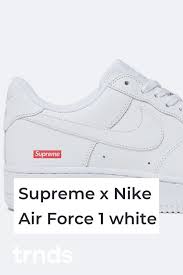 Supreme has officially revealed their latest nike air force 1 low collaboration in both white and black colorways that will be releasing. Official Look At The Upcoming Supreme X Nike Air Force 1 Low Trnds Nike Air Force Nike Air Air Force 1