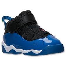 Jordan 6 Rings Black And Blue Girls Toddler Jordan 6 Rings Basketball Shoes Cute Baby Shoes Kid Shoes Camo Baby Stuff