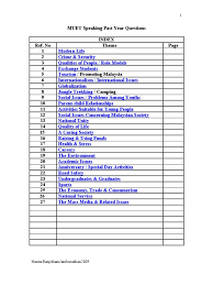 Documents similar to muet past years questions speaking. Compilation Of Muet Speaking Questions Friendship Tourism