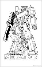 Transformers Megatron Power Coloring Page Http Coloringpagesonly Com Pages Transformers Megatron Transformers Coloring Pages Spiderman Coloring Transformers