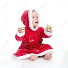 Découvrez la collection bébé noël 2015► style bébé vous propose toute une gamme de vêtements bébé sur le thème de noël : Bebe Fille Habillee En Robe De Costume De Noel Banque D Images Et Photos Libres De Droits Image 24470484
