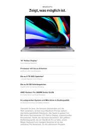 Find the right macbook pro for you. 2019 Apple Macbook Pro 16 16gb Ram 512gb Speicherplatz Space Grau Amazon De Alle Produkte