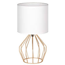 Its modern, minimalist design and energetic color will give a special touch to your living space. Haitral Gold Bedside Table Lamp Small Nightstand Lamp Modern Style Golden Hollowed Out Base With Linen Fabric Shade Lamps For Bedrooms Living Room Buy Online In Dominica At Dominica Desertcart Com Productid