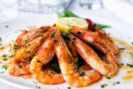 Crevettes A L Orange Recette Recette Crevette Cuite Fruits De Mer Congeles Plats Aux Crevettes