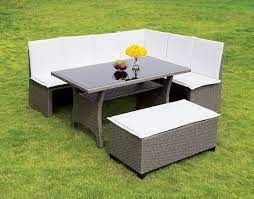 Wisheka Osot2102 Gray Wicker Outdoor Patio Dining Set Indoor Wicker Furniture Patio Dining Set Outdoor Dining Set