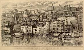 Quai Saint Georges Avant La Construction Du Quai Fulchiron En 1840 Lyon Quai Paysage Ville