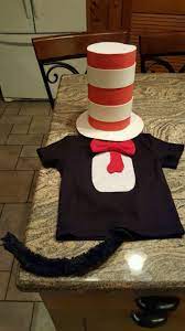Homemade Costume Cat In The Hat Catsdiycostume Dr Seuss Diy Costumes Diy Costumes Kids Book Day Costumes