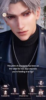 I wonder why MC wants Sylus to eat pineapple 🍍? iykyk lol 😂💀