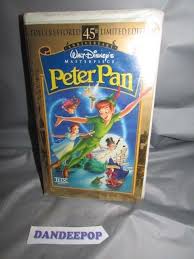 Peter Pan Vhs 1998 45th Anniversary Limited Edition Movie Peter Pan Vhs 45th Anniversary Peter Pan