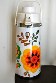 Thermos Flask Pump Dispenser Coffee Thermos Vintage Thermos Retro Vintage Picnic
