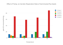 effect of temp on aerobic respiration rate of germinated