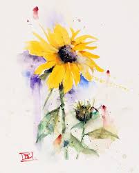Maybe you would like to learn more about one of these? Sunflower Bud Floral Watercolor Sunflower Watercolor Painting Cherry Blossom Watercolor
