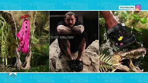 Post malone has reunited with crocs for another collaborative take on the duet max clog silhouette, following on from last year's blue and black camouflage colorway. Post Malone Donates 10 000 Pairs Of Custom Crocs To Health Care Workers